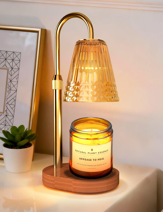 Candle Warmer Lamp with Timer Dimmer, Adjustable Wax Warmer for Jar Candles