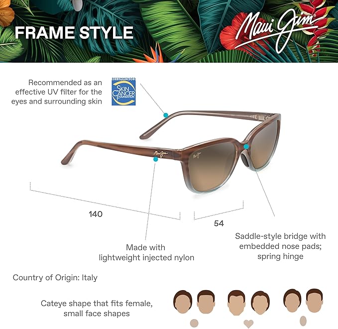 Maui Jim Polarized Women's Honi Cat Eye Sunglasses