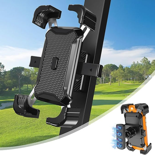 KingofKings Magnetic Golf Cart Phone Holder Mount, Golf Gifts for Golfers Him Men Dad Women Her, 2026 Essential Golf Cart Accessories, Mens Gifts for Birthday Anniversary Valentines Day-360° Rotatable