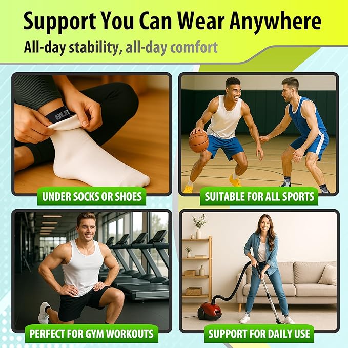 Compression Socks for Plantar Fasciitis, Achilles Tendonitis, Arthritis Relief, Ankle Brace Compression Sleeve with Foot Arch Support, Ankle Wrap for Women, Men, Swelling & Heel Pain Orange S-M