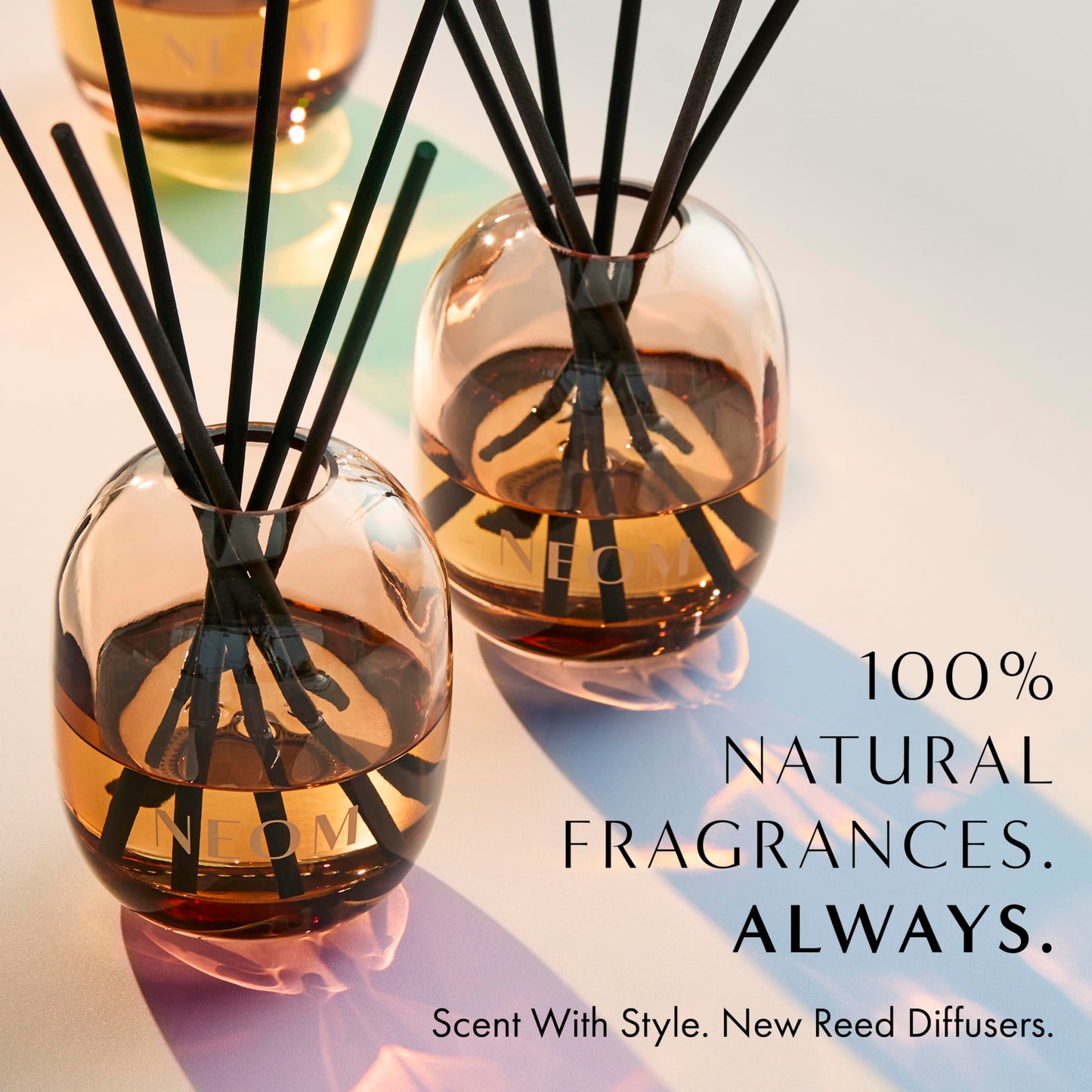 NEOM Perfect Night's Sleep Reed Diffuser, 100ml I Lavender, Chamomile and Patchouli I 100% Natural Fragrances I Lasts 12 Weeks I Refillable and Reusable