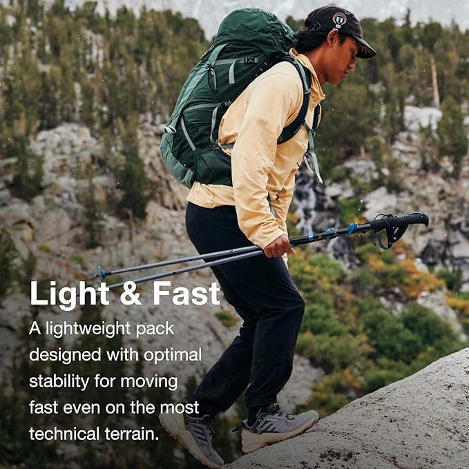 Osprey Talon 33L Men's Lightweight Hiking Backpack - Daypack for Travel & Camping, Green Canopy/Pine Leaf