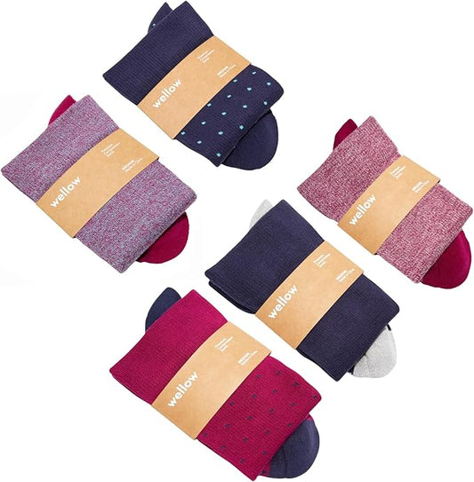 Wellow Premium Socks (Compression Socks - Regular) for Men & Women, Made with Viscose from Bamboo, Knee High, 18-25 mmHg