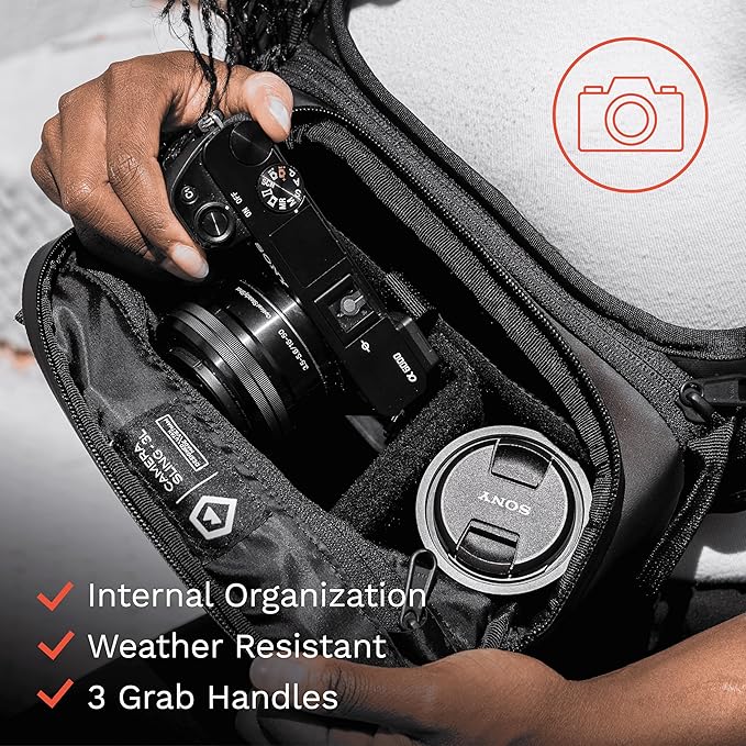 WANDRD ROGUE V1 3L Sling: Compact Camera Sling and Crossbody Bag with Fast Access, 3-Way Carry– Lightweight Everyday Bag Great for Travel, Photography, and Daily Use (Aegean Blue)