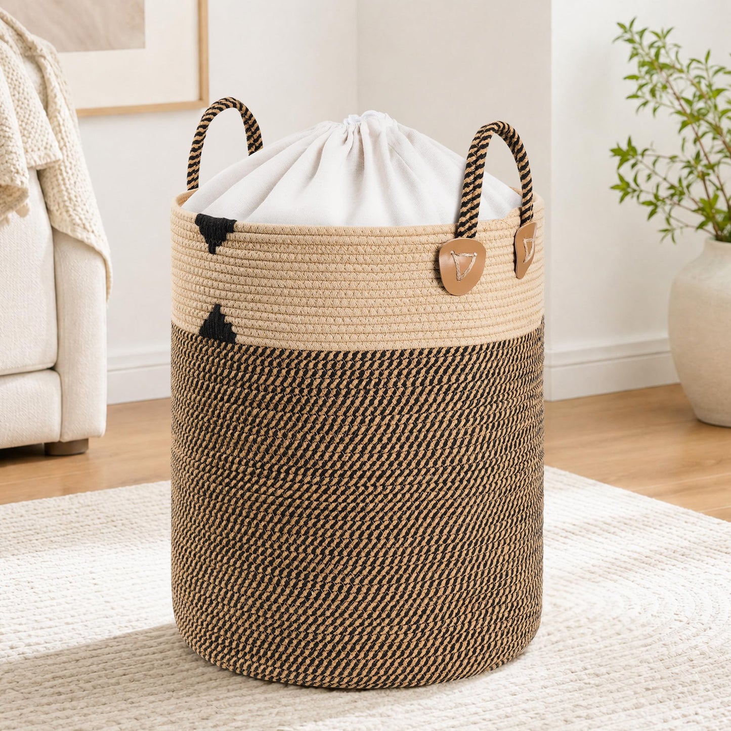 Laundry Basket for Laundry Room Organization Laundry Hamper with Lid Blanket Basket for Living Room