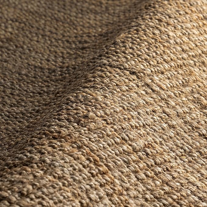 Nuloom Daniela Natural, 7'6" x 9'6", Handmade, Jute, Tassel, Soft and Textured, High Traffic, Stain Resistant, Easy Clean, Durable Area Rug for Bedroom, Living Room, Dining Space, Foyer, Entryway