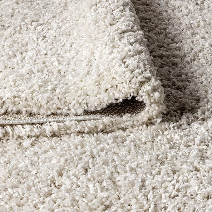 JONATHAN Y Mercer Shag Plush Tassel Cream Indoor Area Rug, 5x8, Contemporary, Modern, Easy-Cleaning for Living Room, Bedroom, Kitchen, Pet Friendly, Non-Shedding (MCR100D-5)