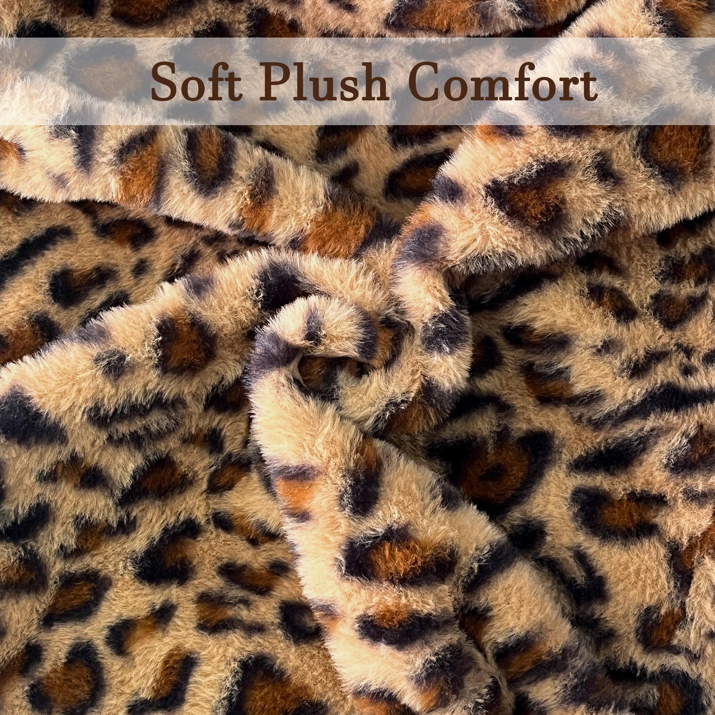 Waiyear Cheetah Print Throw Pillow Covers Faux Fur Leopard Pillow Covers 18x18 Soft Fluffy Cushion Cases for Couch Sofa Bedroom Living Room Decor, Brown Set of 2