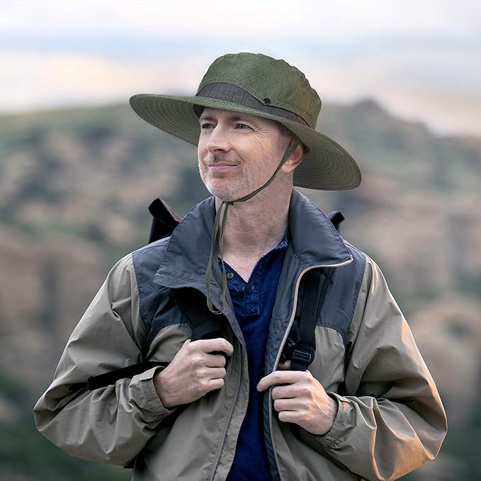 Solaris Sun Hat with Neck Flap, UPF 50 Sun Protection Lightweight Sun Cap for Men Women, Wide Brim Hat for Fishing Hiking