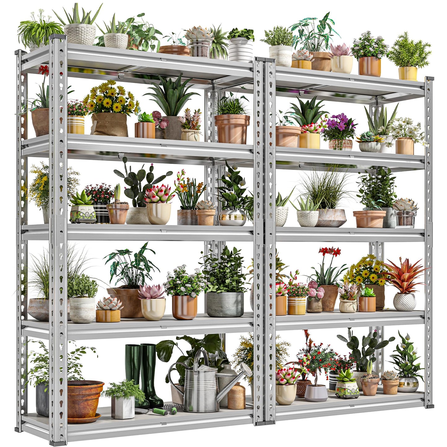 REIBII 60" H Waterproof Plant Stand with PP Board for Gardening Enthusiasts