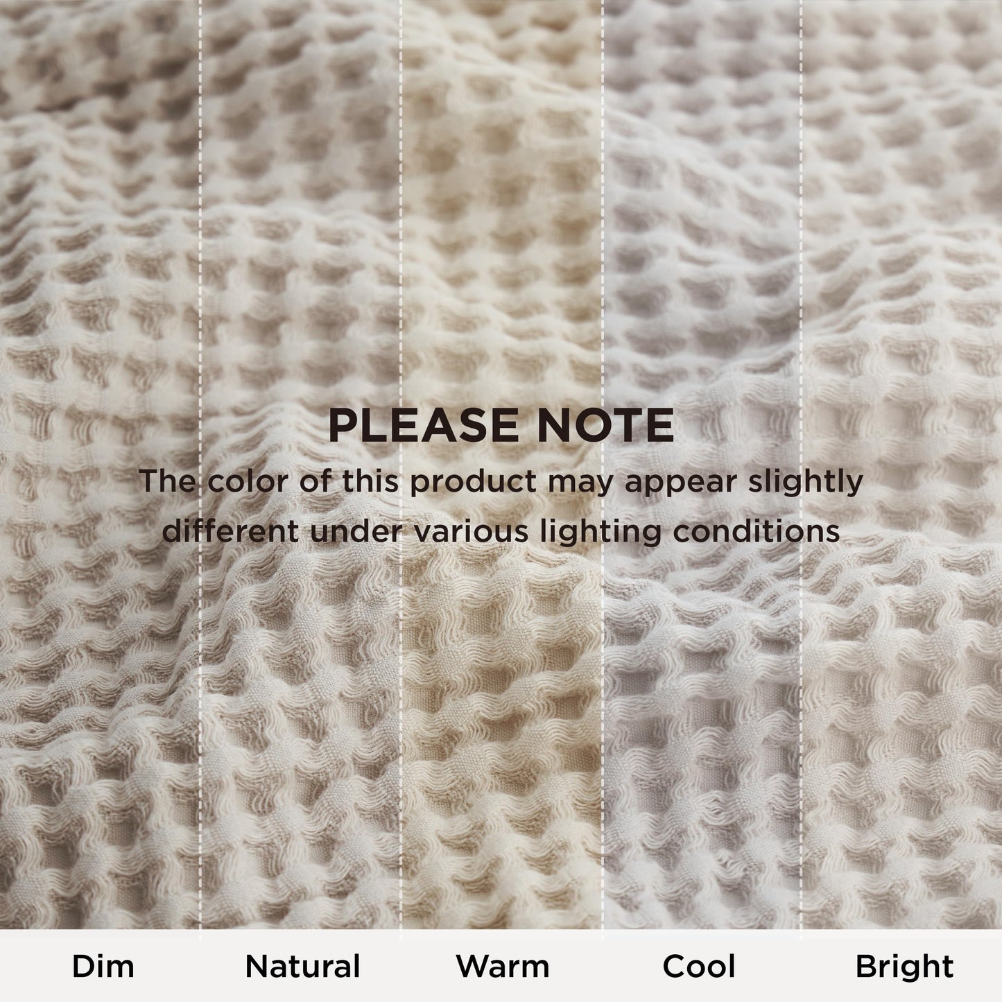 Bedsure 100% Cotton Waffle Weave King Size Blanket for Bed, Ultra Soft Summer King Blanket for Bed, Thin Lightweight Breathable Summer Bedding Gifts for Women, Men, Teens, Linen, 108" x 90"
