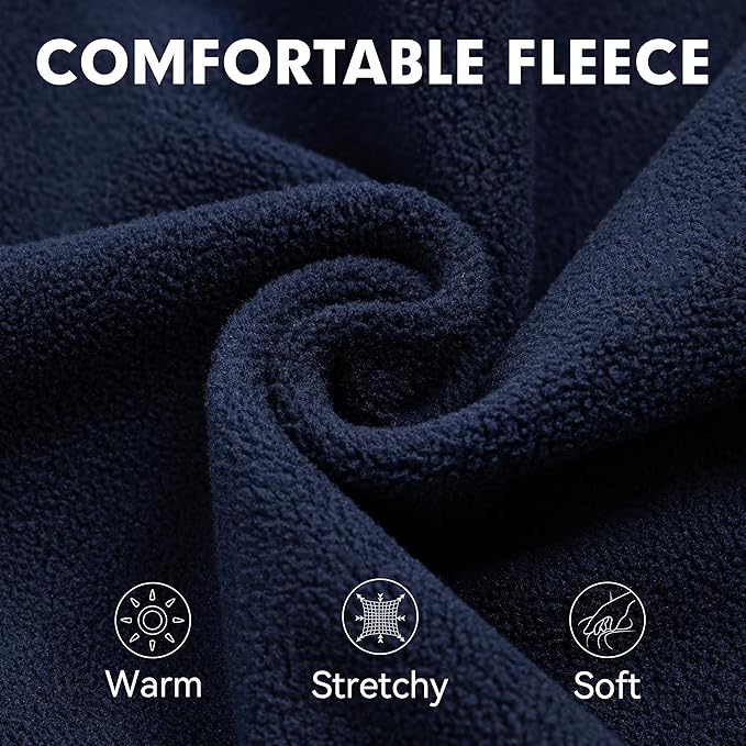 cyeollo Small Dog Sweater, Stretchy Soft Fleece Sweater Pullover Dog Vest Lightweight Turtleneck Warm Winter Doggie Clothes for Puppy Cats Apparel, Navy Blue S