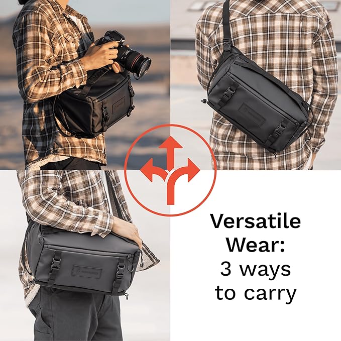WANDRD ROGUE V1 9L Sling: Compact Camera Sling and Crossbody Bag with Fast Access, 3-Way Carry– Lightweight Everyday Bag Great for Travel, Photography, and Daily Use (Wasatch Green)