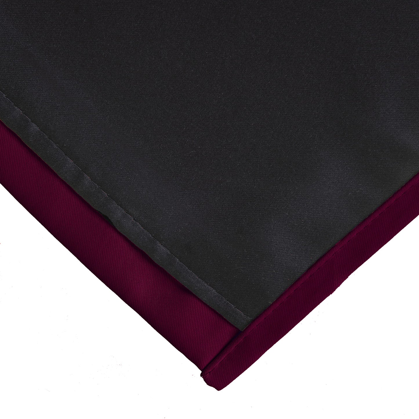 LEMOMO 100% Blackout Curtains 52 x 63 Inch/Burgundy Red Curtains 2 Panels with Black Lining Room Darkening Thermal Insulated Bedroom Curtains