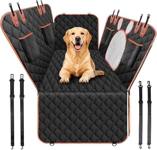 Dog Car Seat Cover for Back Seat Solft Bottom Back Seat Extender for Dogs Back Seat Pet Cover Dog Hammock for Car SUV and Trucks