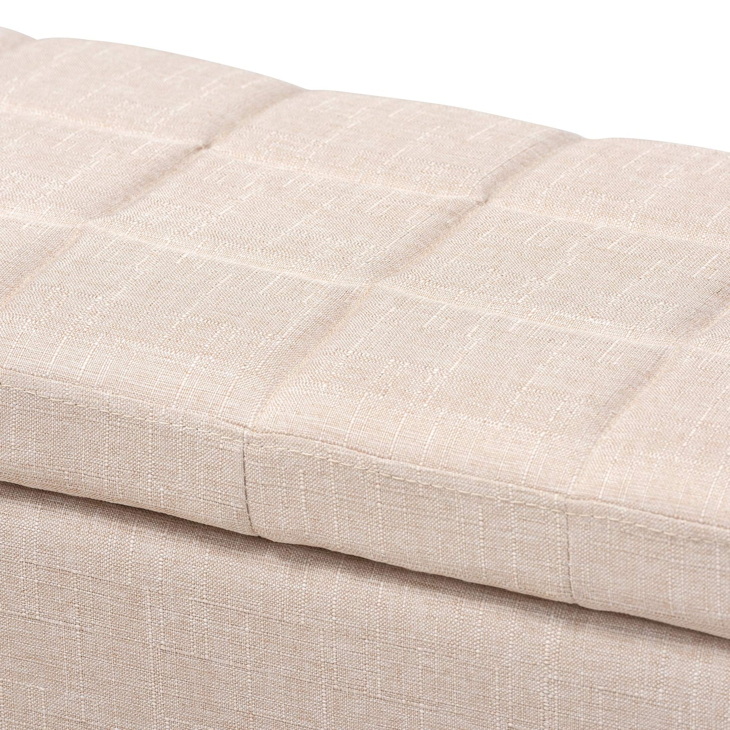 Baxton Studio Ottomans, One Size, Beige