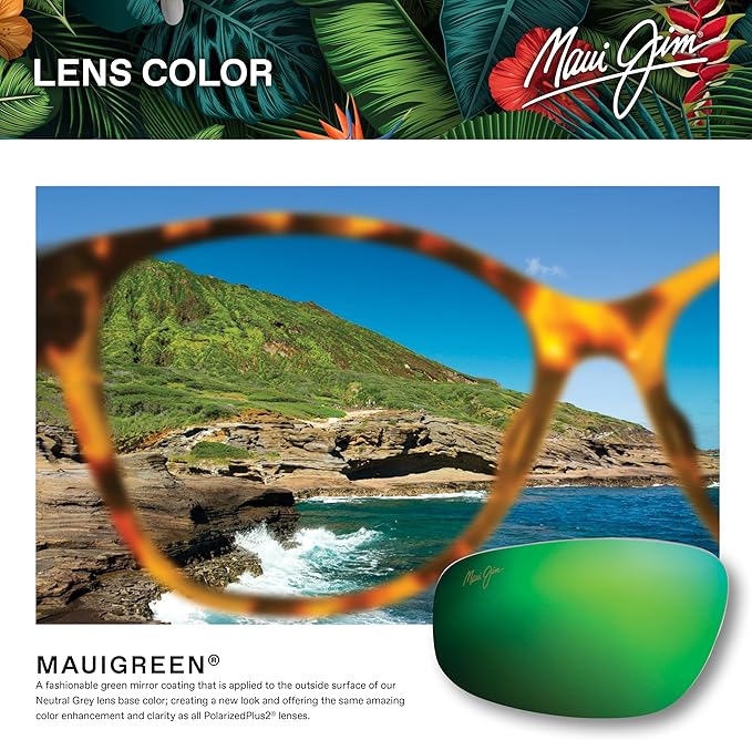 Maui Jim Polarized Men's and Women's Keokea Aviator Sunglasses