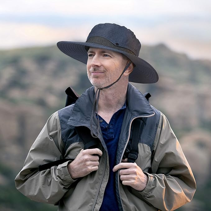 Solaris Sun Hat with Neck Flap, UPF 50 Sun Protection Lightweight Sun Cap for Men Women, Wide Brim Hat for Fishing Hiking