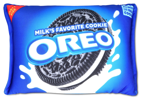 iscream Oreo Package Photoreal Print 12" x 7" Microbead Mini Accent Pillow