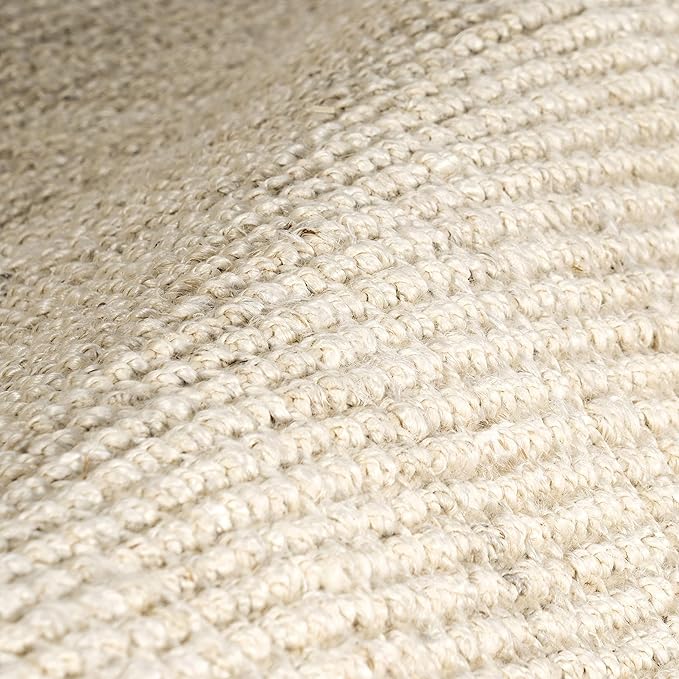 Nuloom Daniela Off-White, 2'6" x 14', Handmade, Jute, Tassel, Soft and Textured, High Traffic, Stain Resistant, Easy Clean, Durable Runner for Bedroom, Living Room, Dining Space, Foyer, Entryway
